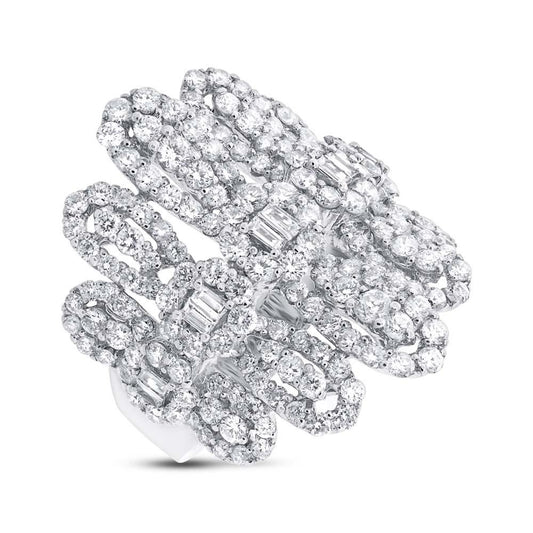 18k White Gold Diamond Lady's Ring - 3.06ct