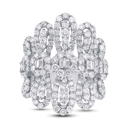18k White Gold Diamond Lady's Ring - 3.06ct