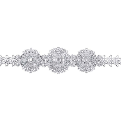 18k White Gold Diamond Lady's Bracelet - 7.18ct
