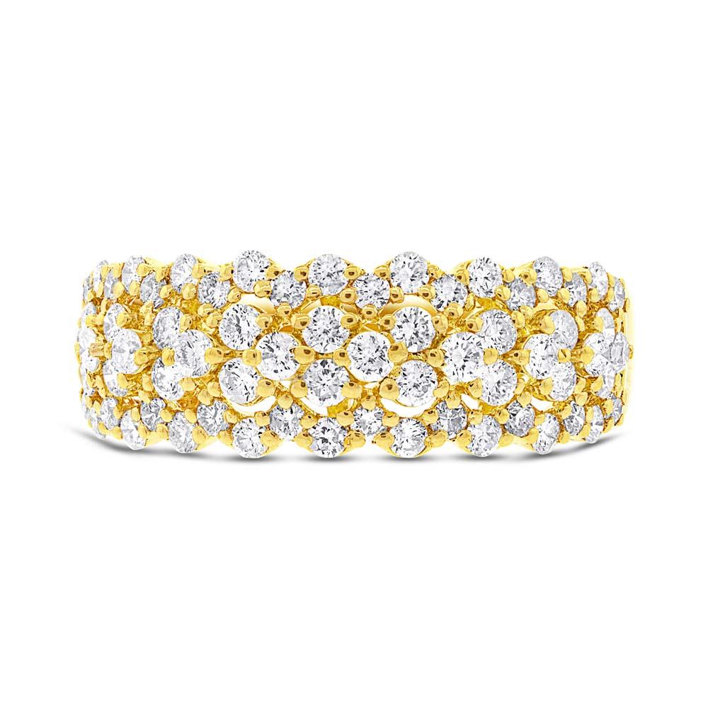 18k Yellow Gold Diamond Lady's Ring - 1.37ct
