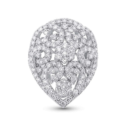 18k White Gold Diamond Lady's Ring - 5.24ct