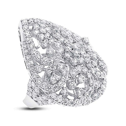 18k White Gold Diamond Lady's Ring - 5.24ct