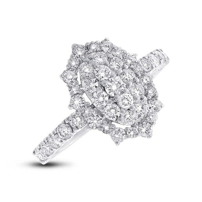 18k White Gold Diamond Lady's Ring - 1.45ct