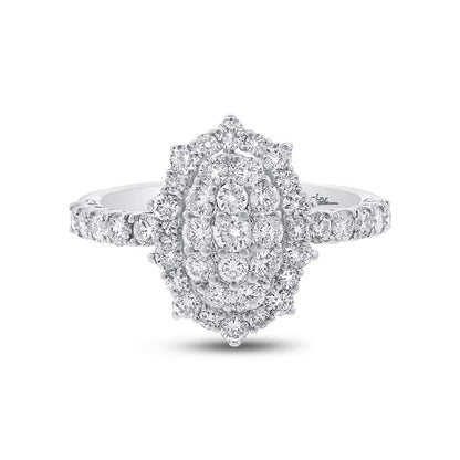 18k White Gold Diamond Lady's Ring - 1.45ct