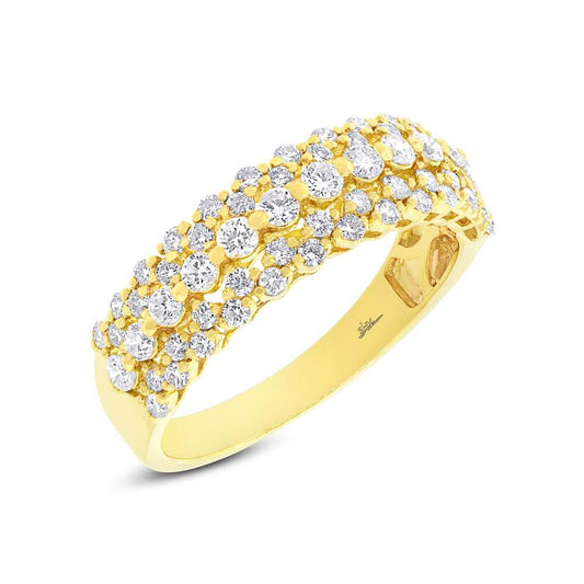 18k Yellow Gold Diamond Lady's Ring - 0.98ct