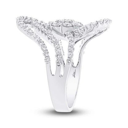 18k White Gold Diamond Lady's Ring - 1.83ct