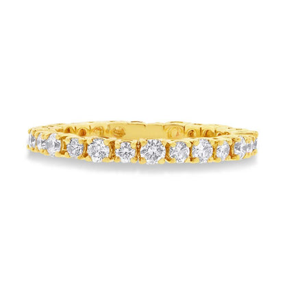 14k Yellow Gold Diamond Lady's Band