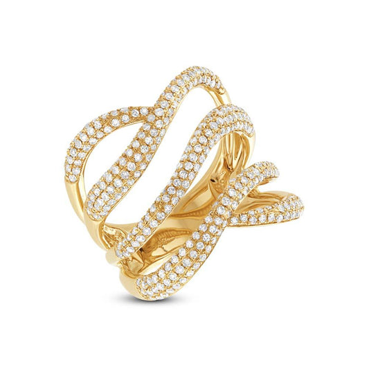 14k Yellow Gold Diamond Lady's Ring - 1.31ct