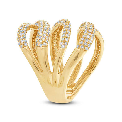 14k Yellow Gold Diamond Lady's Ring - 1.31ct