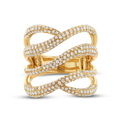 14k Yellow Gold Diamond Lady's Ring - 1.31ct