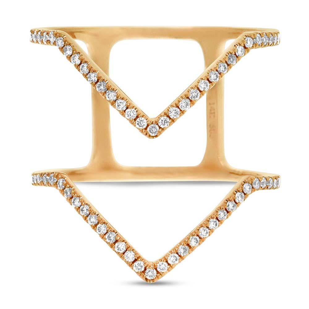 14k Yellow Gold Diamond Lady's Ring - 0.23ct