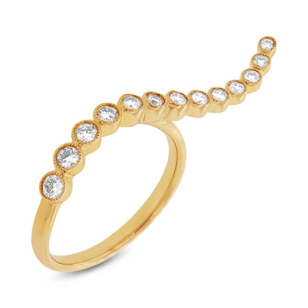 14k Yellow Gold Diamond Lady's Ring - 0.44ct
