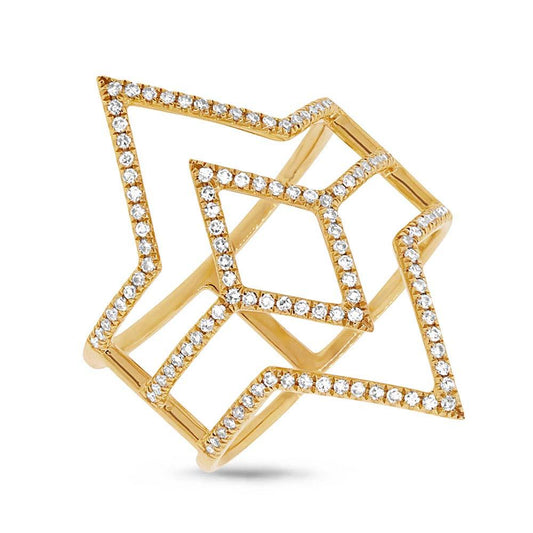 14k Yellow Gold Diamond Lady's Ring - 0.31ct