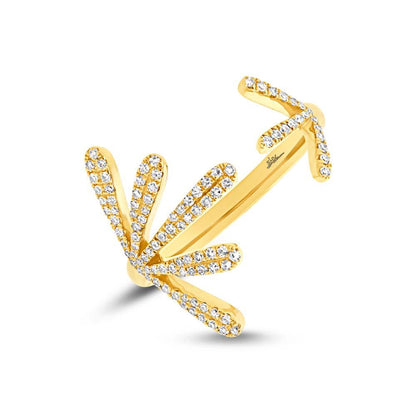 14k Yellow Gold Diamond Lady's Ring - 0.26ct