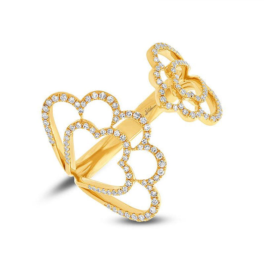 14k Yellow Gold Diamond Lady's Ring - 0.31ct