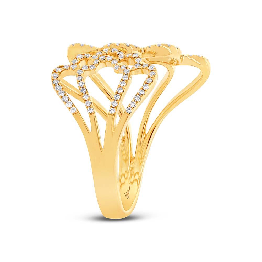 14k Yellow Gold Diamond Lady's Ring - 0.31ct