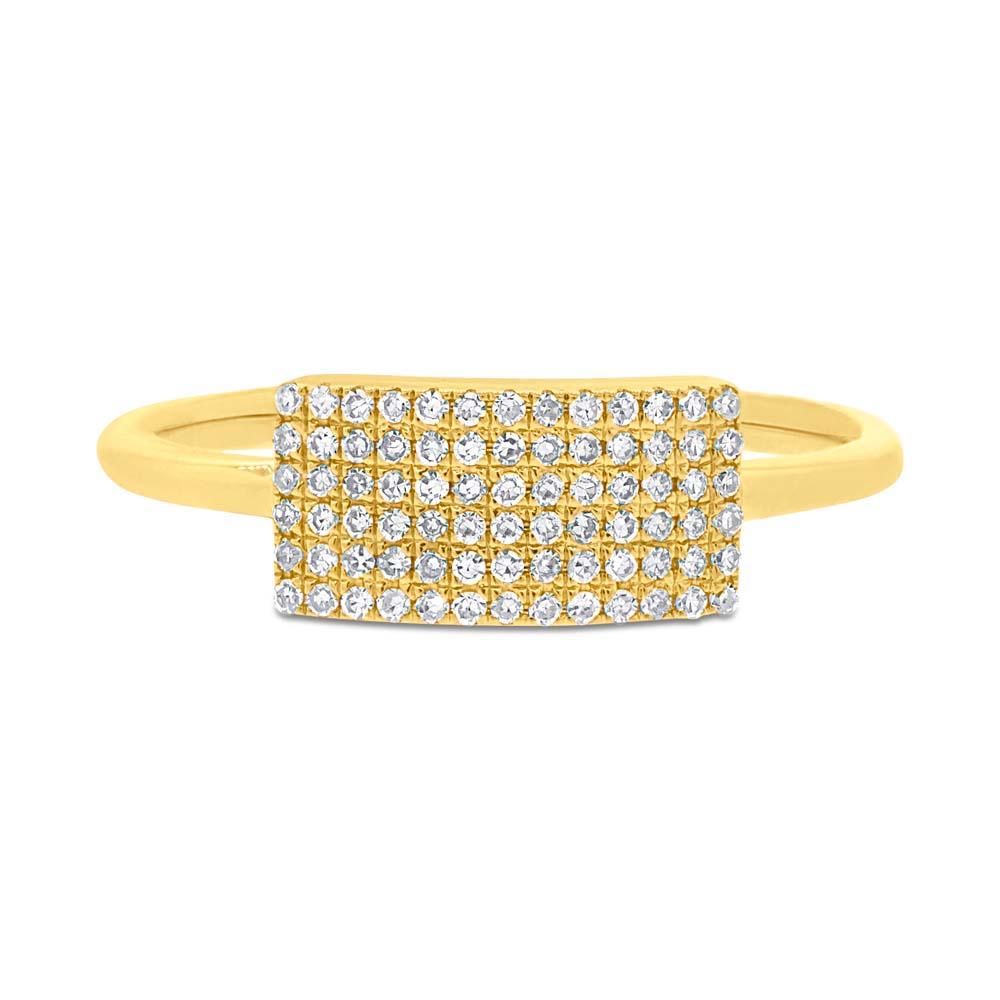 14k Yellow Gold Diamond Lady's Ring - 0.21ct