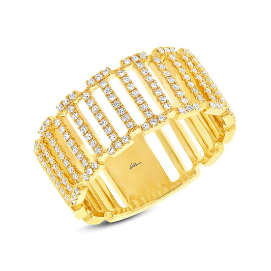 14k Yellow Gold Diamond Lady's Ring - 0.31ct