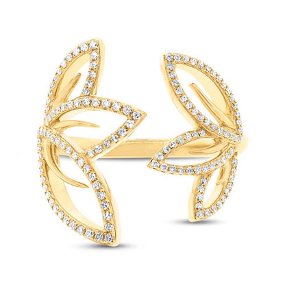 14k Yellow Gold Diamond Lady's Ring - 0.30ct