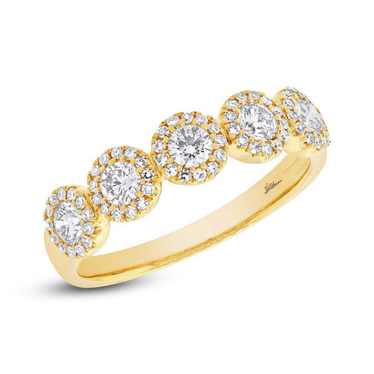 14k Yellow Gold Diamond Lady's Band
