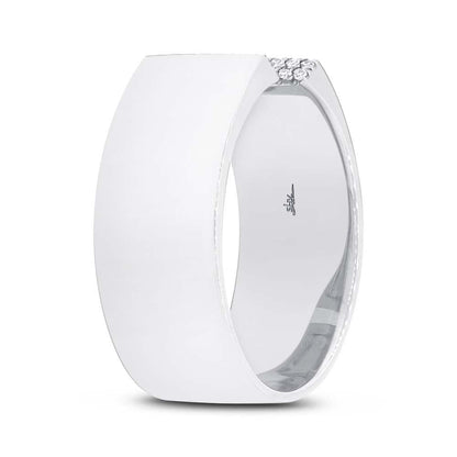 14k White Gold Diamond Lady's Ring - 0.10ct