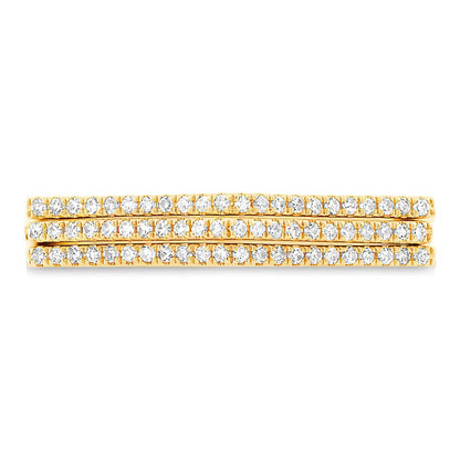 14k Yellow Gold Diamond Puzzle Ring 2-pc - 0.21ct