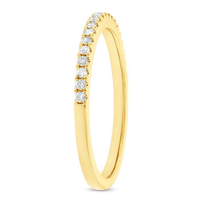 14k Yellow Gold Diamond Lady's Band