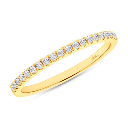 14k Yellow Gold Diamond Lady's Band