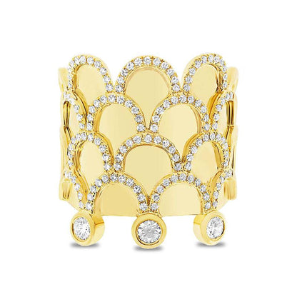 14k Yellow Gold Diamond Lady's Ring - 0.61ct