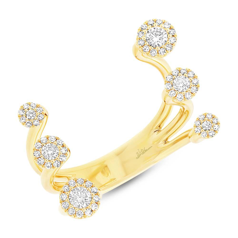 14k Yellow Gold Diamond Lady's Ring - 0.41ct