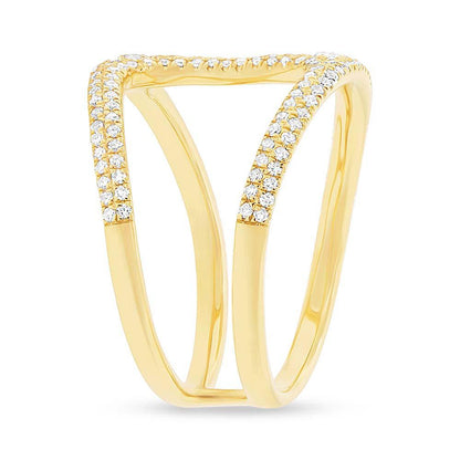 14k Yellow Gold Diamond Lady's Ring - 0.54ct
