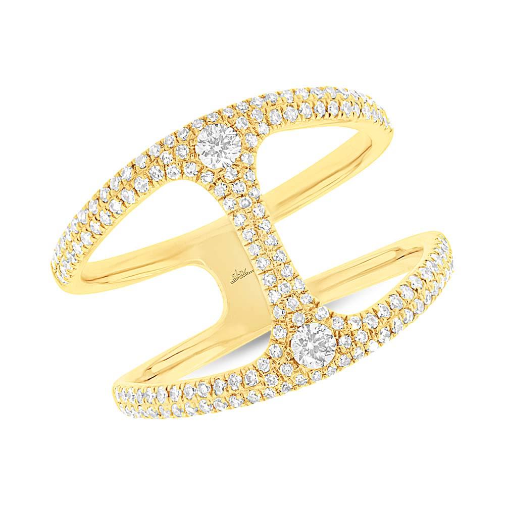 14k Yellow Gold Diamond Lady's Ring - 0.54ct