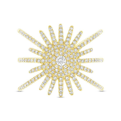 14k Yellow Gold Diamond Lady's Ring - 0.58ct