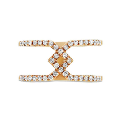 14k Yellow Gold Diamond Lady's Ring - 0.40ct