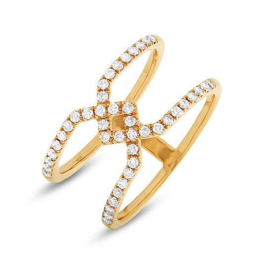 14k Yellow Gold Diamond Lady's Ring - 0.40ct