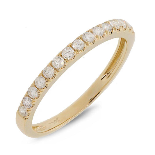 14k Yellow Gold Diamond Lady's Band
