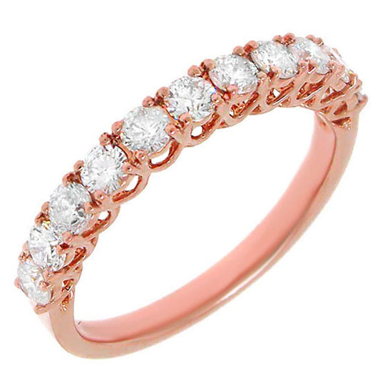 18k Rose Gold Diamond Lady's Band - 0.84ct