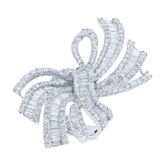 18k White Gold Diamond Lady's Ring - 6.70ct