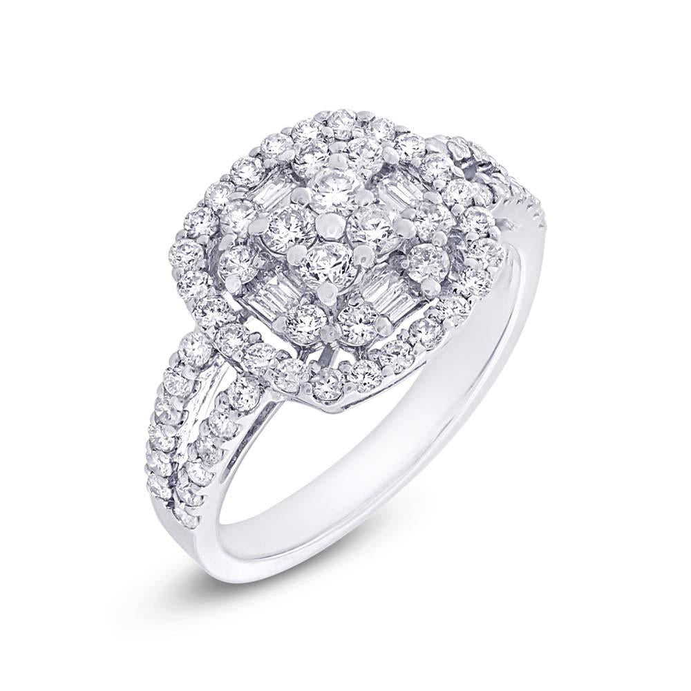 18k White Gold Diamond Lady's Ring - 1.14ct
