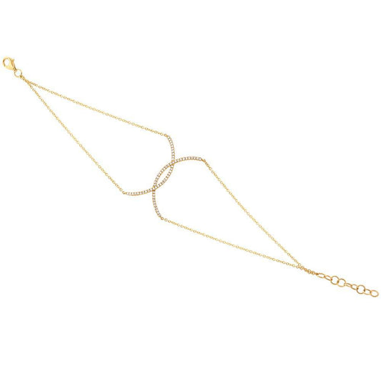 14k Yellow Gold Diamond Lady's Bracelet - 0.21ct