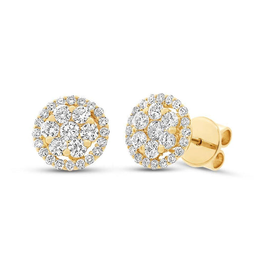 18k Yellow Gold Diamond Earring - 1.17ct
