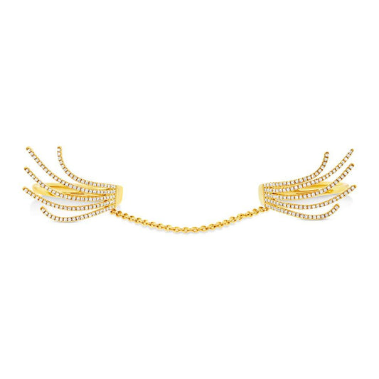 14k Yellow Gold Diamond Lady's Ring - 0.54ct