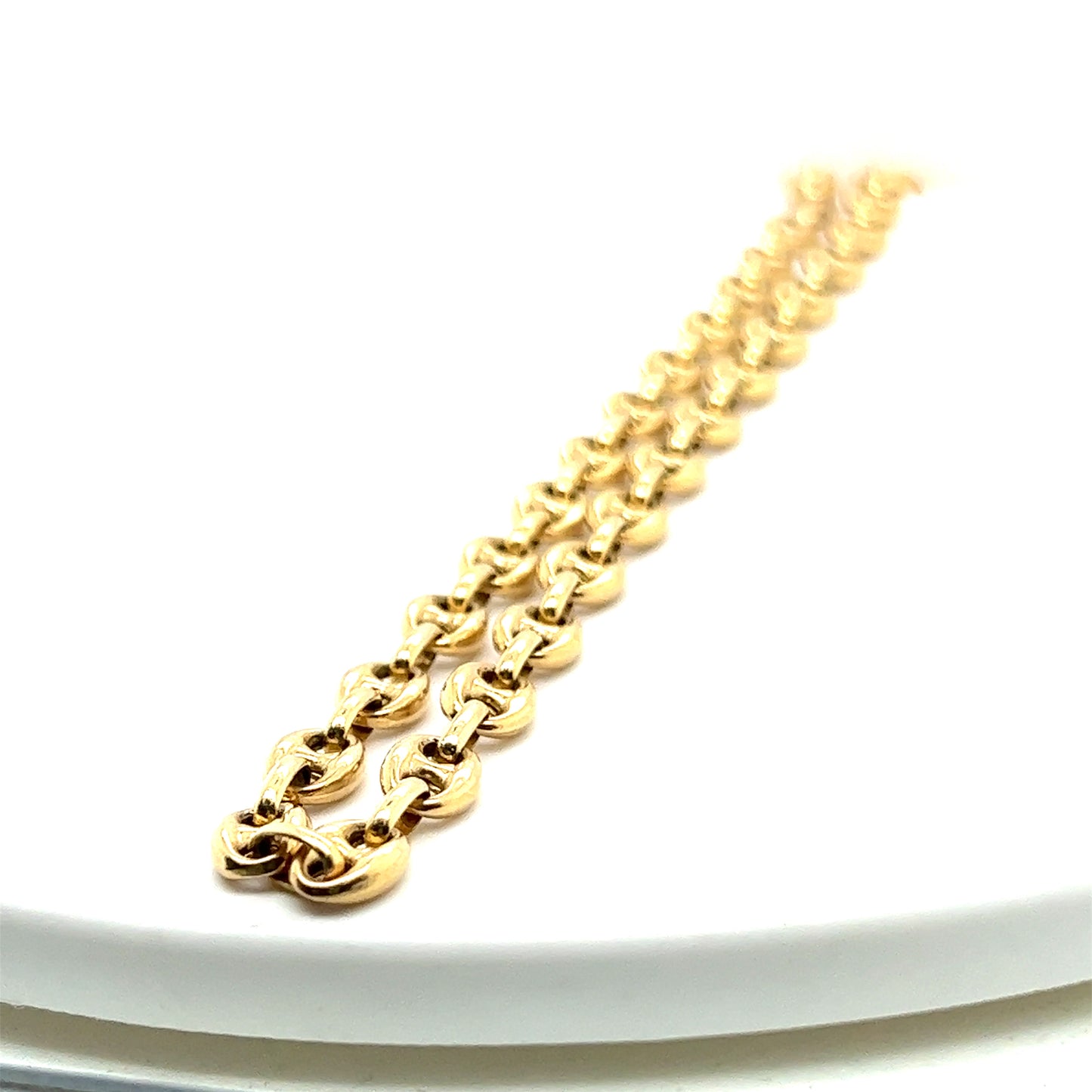 Yellow Gold Chain 13.1gr Designer Look Necklace