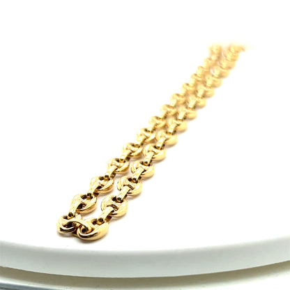 Yellow Gold Chain 13.1gr Designer Look Necklace