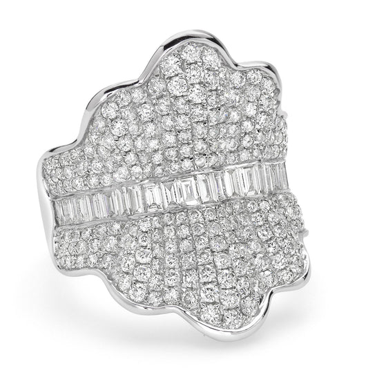 18K White Gold Diamond Ring