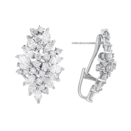 14K white Gold Earrings
