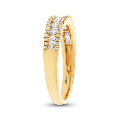 14k Yellow Gold Diamond Lady's Band
