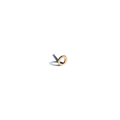 14k Yellow Gold &quot;XO&quot; Earrings