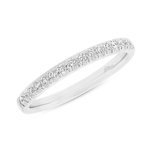18k White Gold Diamond Lady's Band - 0.27ct