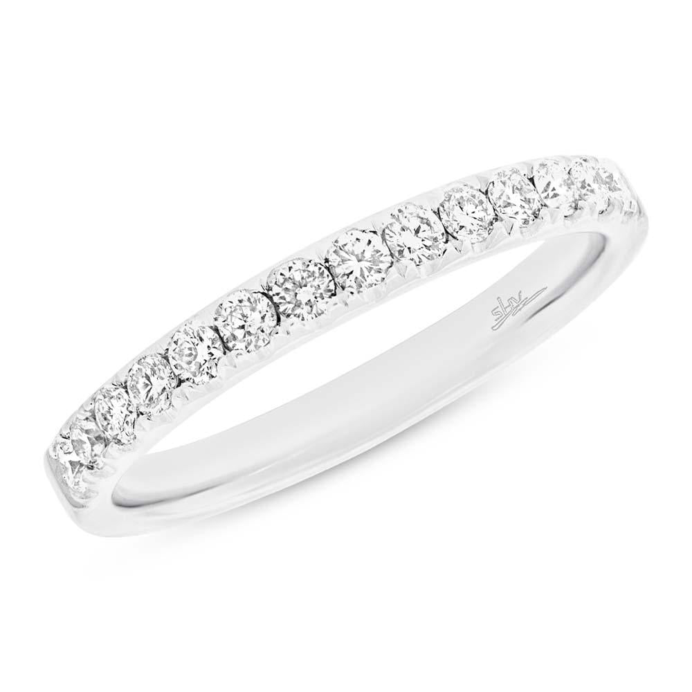 18k White Gold Diamond Lady's Band - 0.37ct